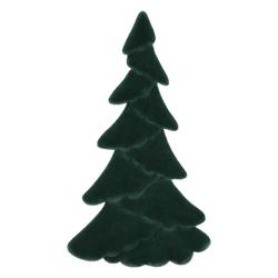Tannenbaum, Samt, L, ca.18x30cm