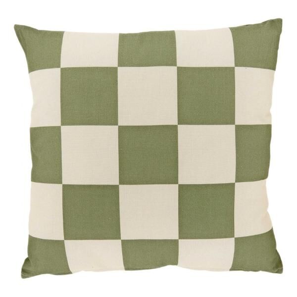 Unique Living kussen Zayn tea green 45 x 45 cm