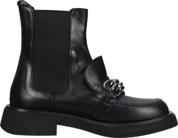 Vielseitige LAZAMANI Stiefelette Schlupfschuhe f&uuml;r Damen 68.046 black Schwarz