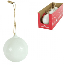 Wilko Weihnachtskugel weiß 6 cm