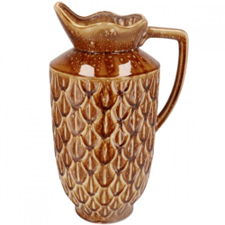 Vase Boa mit Henkel dunkelbraun 45 cm