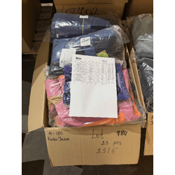 251 € für 23 Marken-Kinderjacken, nur 10,91 €/Stück, Kategorie A/B/C, ca. 2.510 € Einzelhandelswert, Kundenretouren aus Deutschland