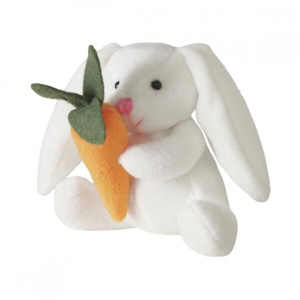 Boltze Kuschelkaninchen Carotella, weiß, 11 cm