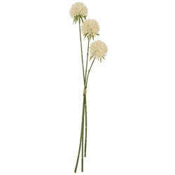 J-Line Kunstblume Allium, weiß, 63 cm, 3 Stück