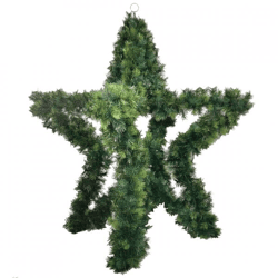 Weihnachtsstern 3D, grün, 160 cm