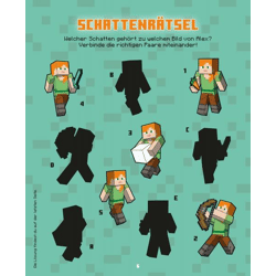 Minecraft: 500 Sticker- Stickern - Rätseln - Ausmalen