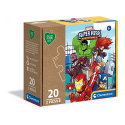 Clementoni 24775 - Marvel Superheroes - 2 x 20 piece jigsaw puzzle - Play for Future