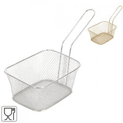 Excellent Houseware Pommes-Korb 14 cm, 2er-Set, sortiert