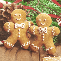 Ginger Bread Men - Lunch-Servietten für Weihnachten - 33 x 33 cm