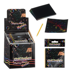 Scratch paper set, colorful, 25 pcs, 8,5x8,5cm