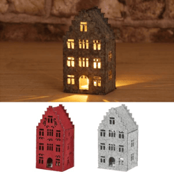 LED Filzhaus, 2/s, 11x6cm,