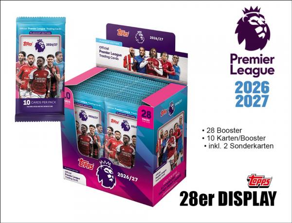 Topps Premier League Trading Cards 2026/2027 &ndash; 28er DISPLAY