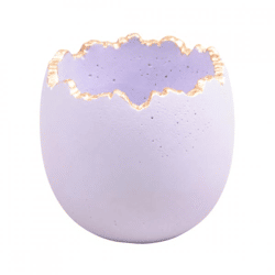 Blumentopf „Osterei“, violett, 13 cm