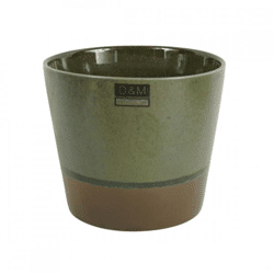 D&M Depot Blumentopf „Curso“ in Khaki, 17 cm
