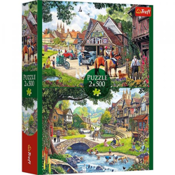 Idyllisches Leben - Puzzle 2 x 500 Teile