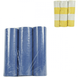 Blue and Yellow/White Streamers, 4 Meters, 2-Piece Assorted Set of 3