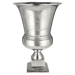 Amphore, silber, groß, ca. 43cmH