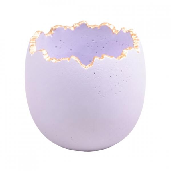 Blumentopf „Osterei“, violett, 13 cm