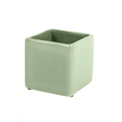 D&M Blumentopf, quadratisch, Basic, mint, 7 cm