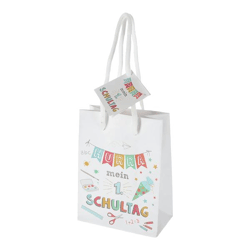 Geschenktüte Hurra Schule, S, ca.14cmH
