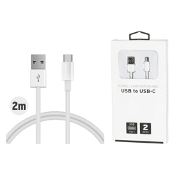 Ladekabel, USB to USB-C, 2 Meter