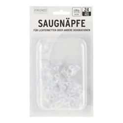 Set of 24 Suction Hooks, 2 cm Ø