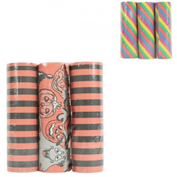Rainbow and Halloween Streamers, 4 Meters, 2 Assorted Colors, Set of 3