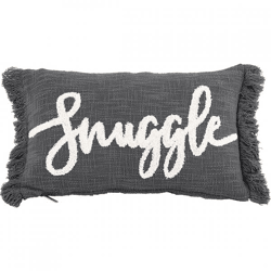 Tiseco Kissen Cotton Slub Snuggle grau 30 x 50 cm