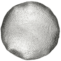Unique Living Zierkissen „Metallic“, rund, silberfarben, 45 cm