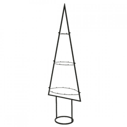 Weihnachtsbaumständer aus Metall, schwarz, 118 cm