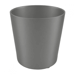 D&M Blumentopf „Basic“, grau, 16,5 cm