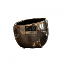 D&M Depot Blumentopf, bronzefarben, 6,5 cm