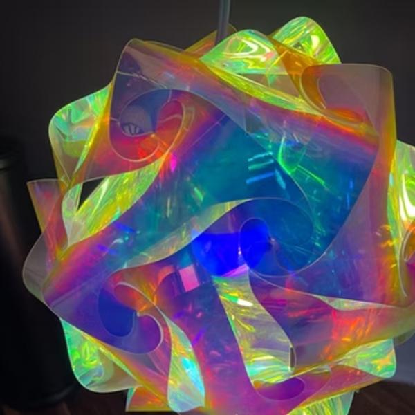Weihnachts-LED-Kugel schillernd 30 cm