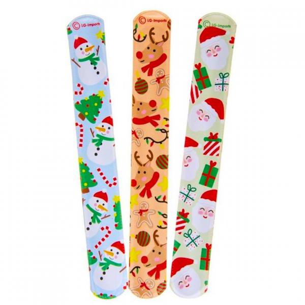 Klatscharmband Weihnachten 22 cm 3 Stück sortiert