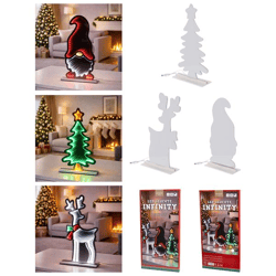 LED Leuchte Infinity Weihnachten, 3/s, ca. 55cmH