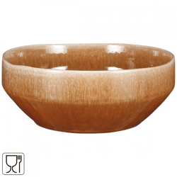 Mica schaal Rhea bruin 22,5 cm