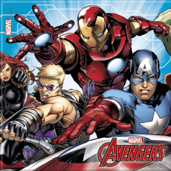 Mighty Marvel Avengers  - 20 2lg. Papierservietten 33X33cm