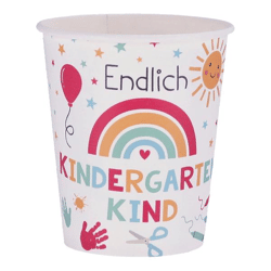 Pappbecher Kindergarten 8er Set, 250ml
