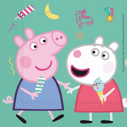 PEPPA PIG - 20 Two-Ply Paper Napkins 33x33cm