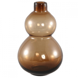 PTMD Vase Kato Glas Bernstein 27 cm