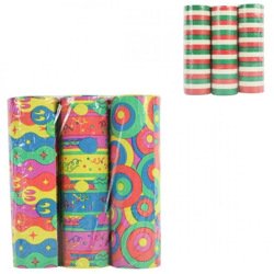 Serpentinen rot/weiß/grün und Party 4 Meter 2 – gemischtes 3er-Set