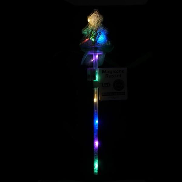 Stern Fabrik magischer Zauberstab mit LED-Beleuchtung, batteriebetrieben, 37 cm