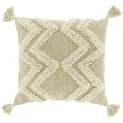 Unique Living kussen Dahlia moss green 45 x 45 cm