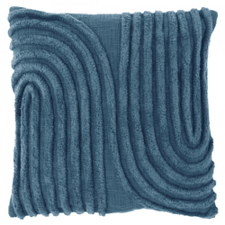 Unique Living kussen Maeve blauw 45 x 45 cm