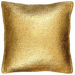 Unique Living Kissen, metallic-goldfarben, 45 x 45 cm