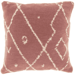 Unique Living kussen Tobi old pink 45 x 45 cm
