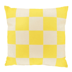 Unique Living kussen Zayn lemon yellow 45 x 45 cm