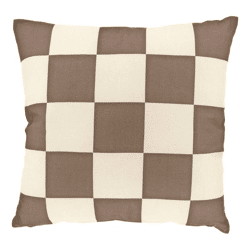 Unique Living kussen Zayn taupe 45 x 45 cm