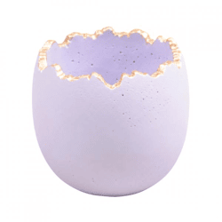 Purple Easter Egg Flower Pot, 13 cm