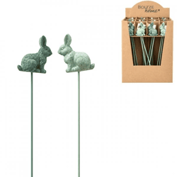Boltze Garden Stake, Graham Rabbit, 28 cm, 2 assorted